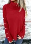 Regular Fit Casual Plain Sweater