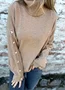Regular Fit Casual Plain Sweater
