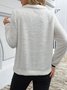 Casual V Neck Sweatshirt