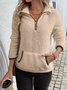 Casual V Neck Sweatshirt