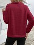 Casual V Neck Sweatshirt