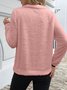 Casual V Neck Sweatshirt