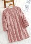 Casual Plain Sweatshirt