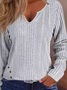 Simple V Neck Regular Fit Sweater