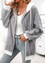 Casual Color Block Cotton Jacket