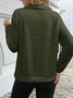 Casual V Neck Sweatshirt