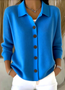 Plain Casual Regular Fit Cardigan