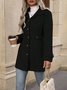 Shawl Collar Plain Regular Fit Casual Jacket
