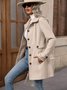 Shawl Collar Plain Regular Fit Casual Jacket