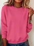 Plain Casual Sweatshirt
