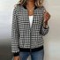 Casual Geometric Stand Collar Jacket
