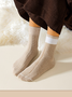 Plush And Thick Towel Socks Twisted Autumn And Winter Style Mid-tube Socks Women's Long Socks Thick Socks Winter Warm Women's Socks