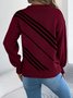 Geometric Regular Fit Casual Sweater