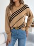 Geometric Regular Fit Casual Sweater