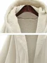Loose Lapel Collar Dolman Sleeve Split Joint Girly Coat
