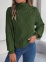 Cotton Regular Fit Casual Plain Sweater