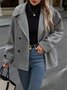Plain Casual Regular Fit Jacket