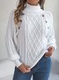 Cotton Regular Fit Casual Plain Sweater