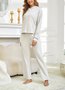 Cotton Hoodie Casual Pajama Set