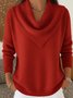 Cowl Neck Casual Loose Sweater