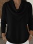 Cowl Neck Casual Loose Sweater