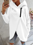 Casual Plain Hoodie Jacket