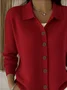 Women's Classic Casual Button-Down Collar Cardigan