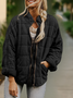 Lady Romance Stand Collar Loose Cotton-Padded jacket