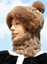 New Winter Style All-in-one Hat And Scarf Fleece-lined Thickened Windproof Cold-proof Warm Multi-functional Balaclava For Cycling