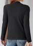 Women Plain Elegant Long Sleeve T-shirt