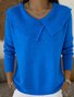 Loose Elegant Knitted Shawl Collar Sweater