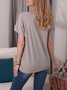 Casual Cotton-Blend Floral Top