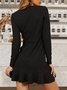 Black Long Sleeve Tc Knitting Dress