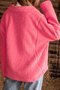 Pink Long Sleeve Mohair Jacket