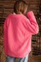 Pink Long Sleeve Mohair Jacket
