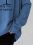 Gray Cowl Neck Cotton-Blend Casual Top