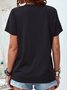 Shift Crew Neck Casual Cotton-Blend T-shirt