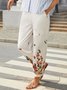 Casual Floral Ombre Loose Pants
