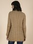 Cotton-Blend Long Sleeve Knit Coat