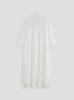 Charming Two Pieces Crew Neck White 3/4 Sleeve Mother of the Bride Groom Wedding Guest Formal Dress With Cardigan