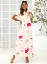 Short Sleeve Casual Weaving Dress