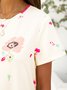 Short Sleeve Casual Weaving Dress
