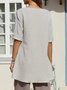 Shift Cotton Crew Neck Short Sleeve Top
