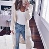 Casual Knitted Long Sleeve Plain Pocket Cardigan