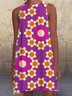 Purple A-Line Sleeveless Weaving Dress