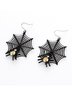 Halloween Skull Bone Pumpkin Bat Spider Ghost Combination Earrings