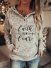 Casual Winter Cotton-Blend Mid-weight No Elasticity Daily Long sleeve T-shirt for Women