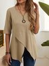Casual Cotton-Blend Tunic
