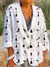 Long Sleeve Cotton Shawl Collar Outerwear