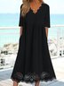 Plain Paisley burnt out pocket x Long Dress